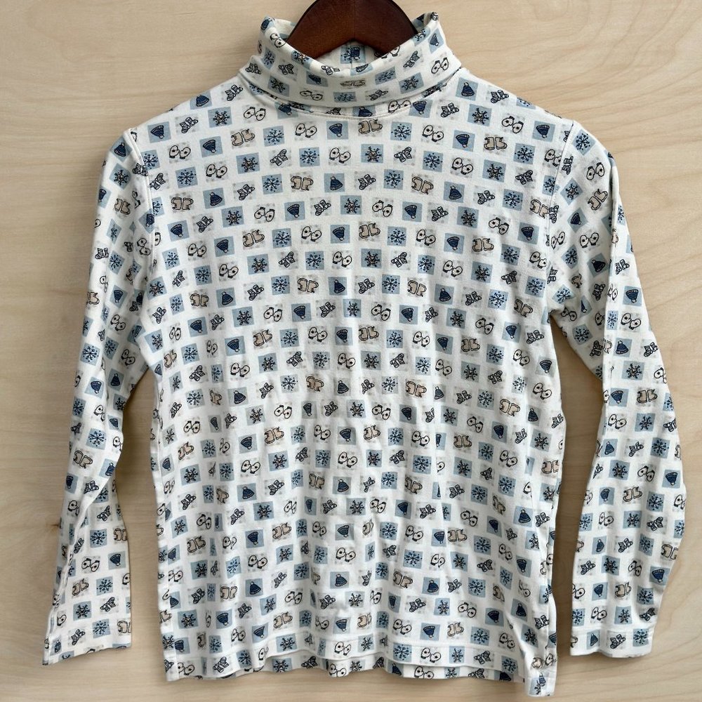 Vintage St. John’s Bay Petite Turtleneck Winter Pattern Cottagecore Petite S